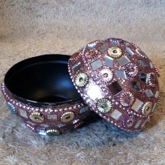 Lisbeth Dahl Other - Pink Mosaic Egg-Shaped Box